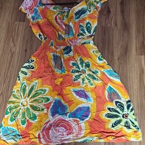 Off the shoulder maxi dress.